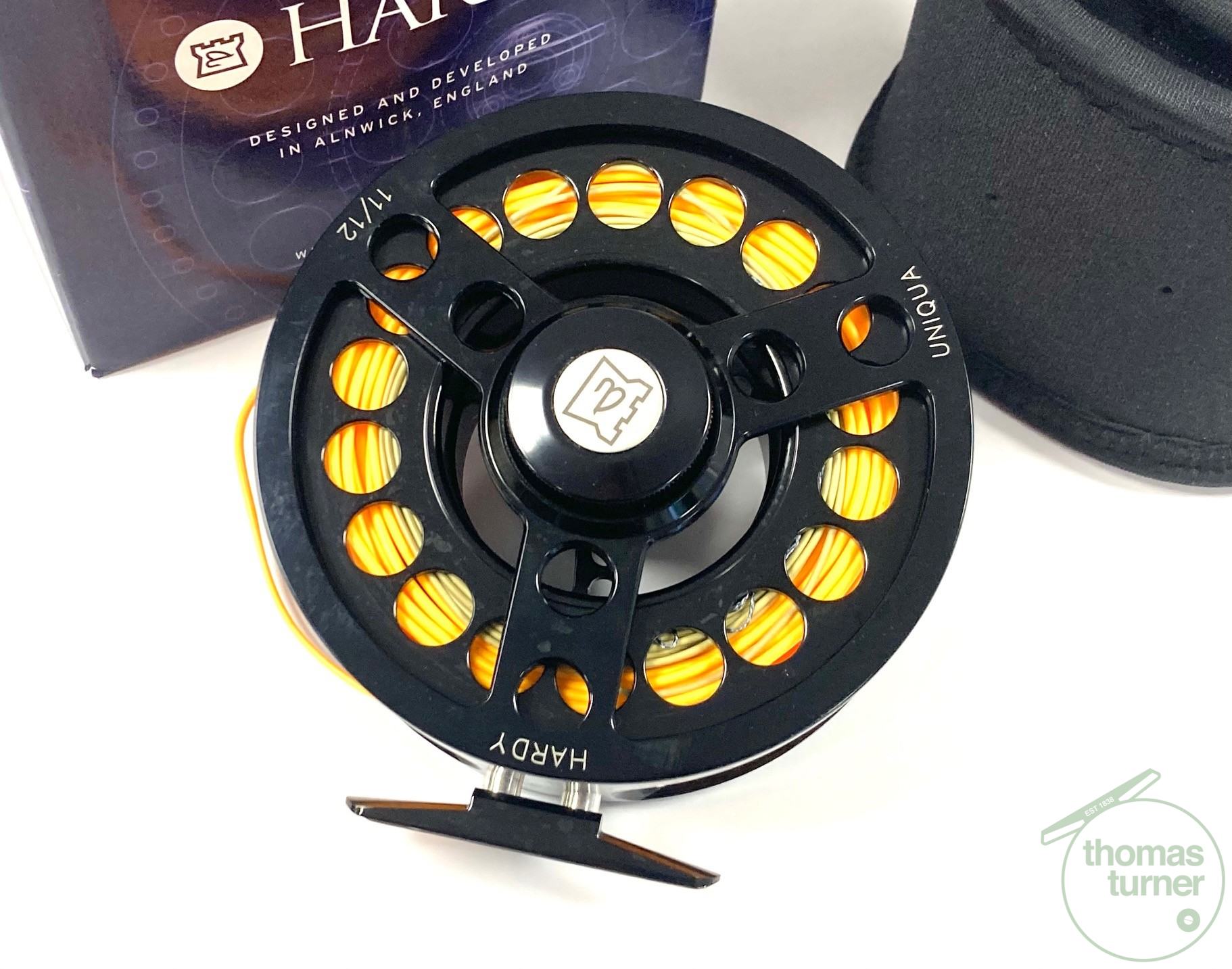 Hardy Uniqua Salmon Series One / Saltwater Fly Reel 4.5″ With Line