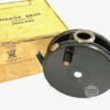 Hardy Perfect 3 5/8″ alloy fly reel with agate guide and box MINT