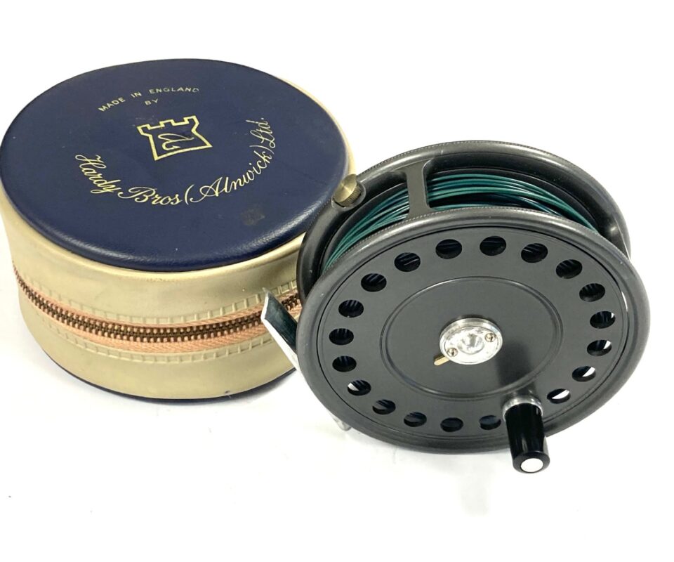 Hardy St John MK II 4″ trout fly reel in case excellent condition