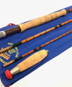 Norman Agutters Custom Made 10' Sea Trout Line #7 Split Cane Fly Fishing Rod With Bag RARE