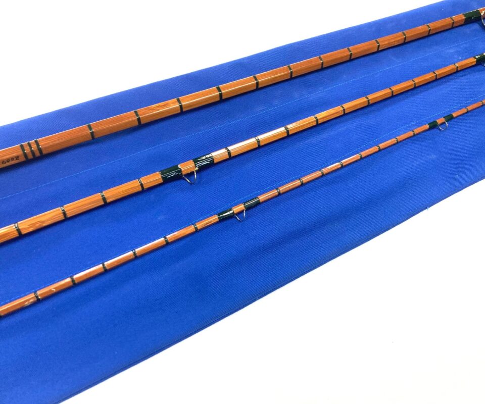 Alternative view of Norman Agutters Custom Made 10' Sea Trout Rod Line #7 Split Cane With Bag RARE