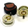 Orvis Battenkill II 3" Gold Trout Fly Reel With Case & Spare Spool