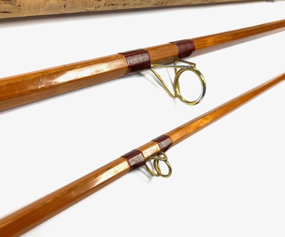 Alternative view of R Chapman Ware Dennis Pye 700 10′ 2 Piece Plus Handle Split Cane Rod