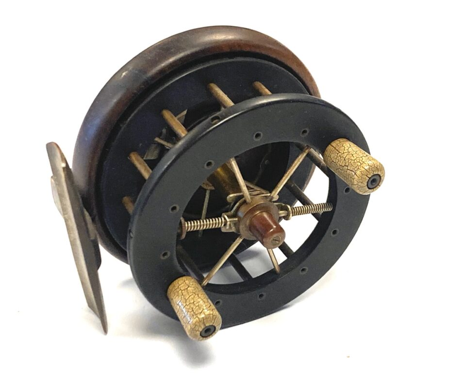 Rare Allcock’s Coxon 3″ Aerial Six Spoke Centrepin Reel