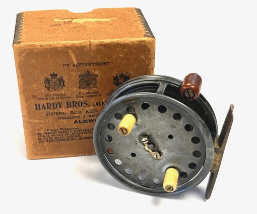 Hardy Silex No 2 2 7/8″ vintage fly reel with original reel box RARE