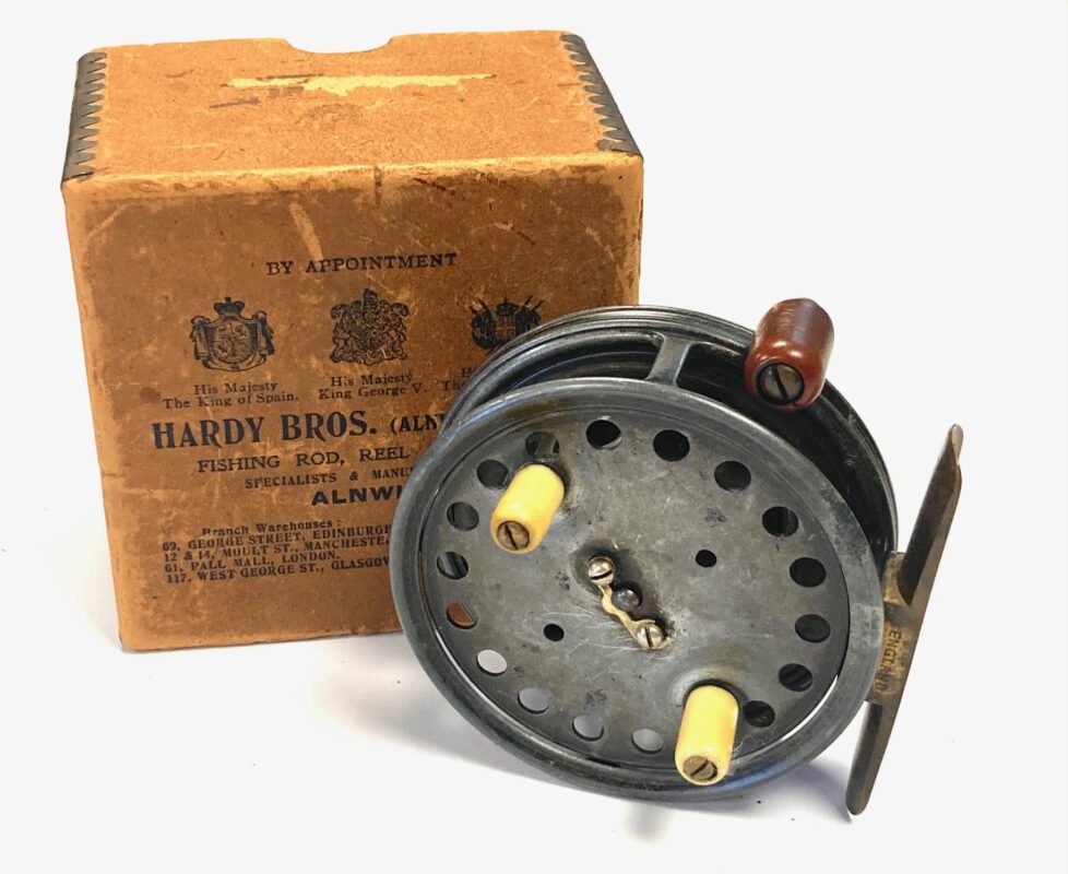 Hardy Silex No 2 2 7/8&Prime; vintage fly reel with original reel box RARE