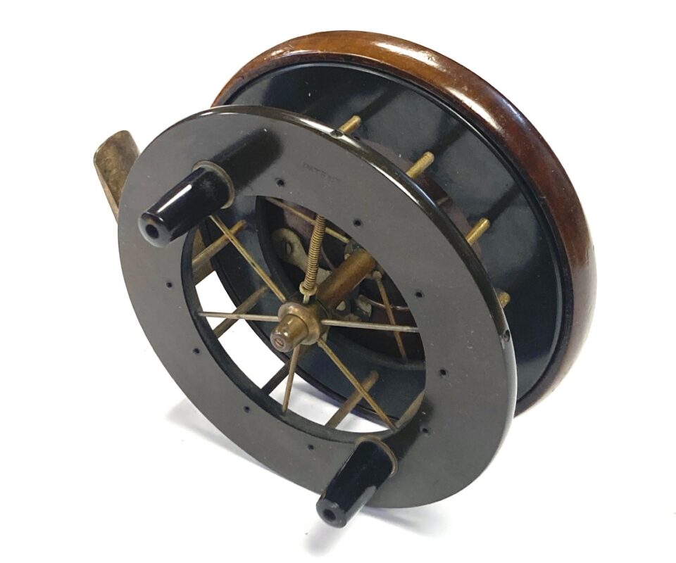 Allcock Coxon 4.5″ Aerial Six Spoke Reel 1896 - 1905 EX RARE SUPER COND