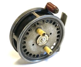 Hardy The Silex No 2 Vintage Reel With Red Rubber Casting Trigger 3 1/4″