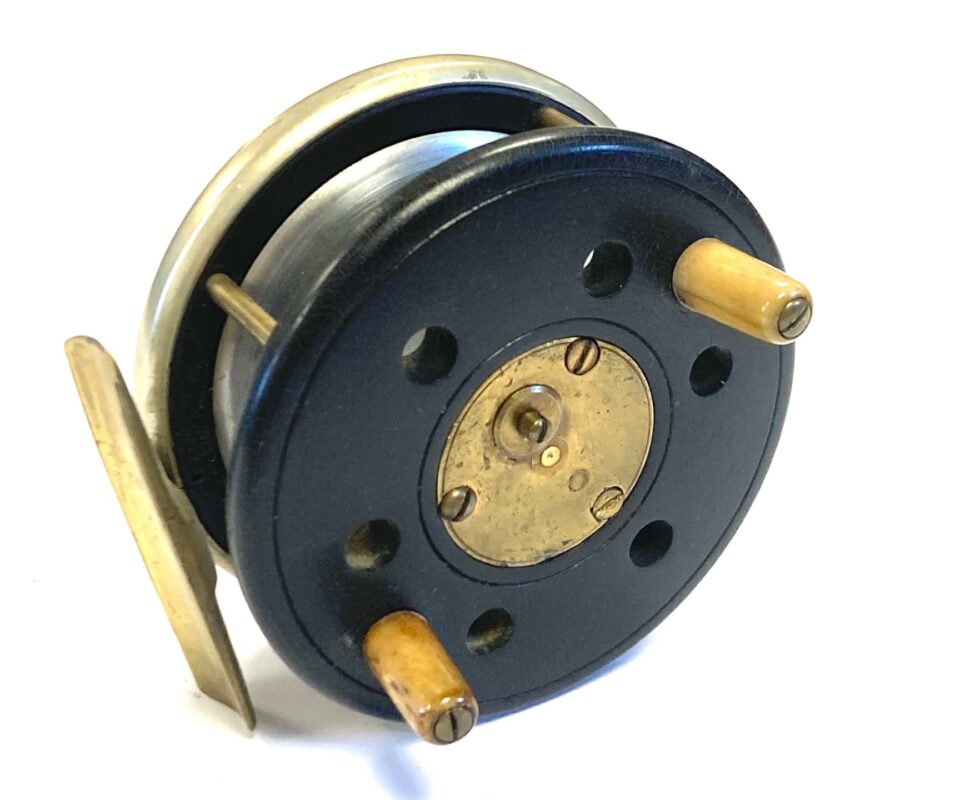 D Slater Type Newark Patent Combination reel 3.5" with line guide
