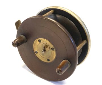 Unnamed D Slater Newark Patent Combination Reel 4″ With Line Guide And German Silver Rims