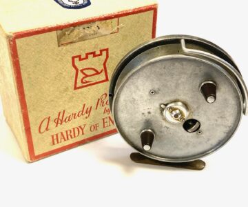 Hardy Conquest 4.25″ trotting vintage reel with box