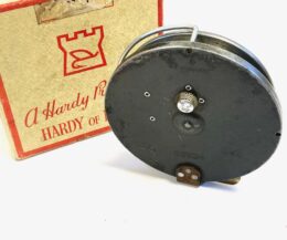 Alternative view of Hardy Conquest 4.25″ trotting vintage reel with box