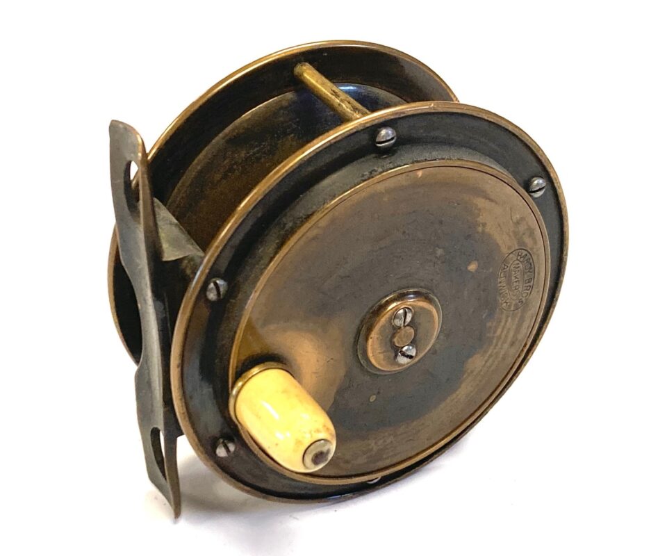 Hardy Hercules 3.75″ Antique Brass Salmon Fly Reel Exc Con