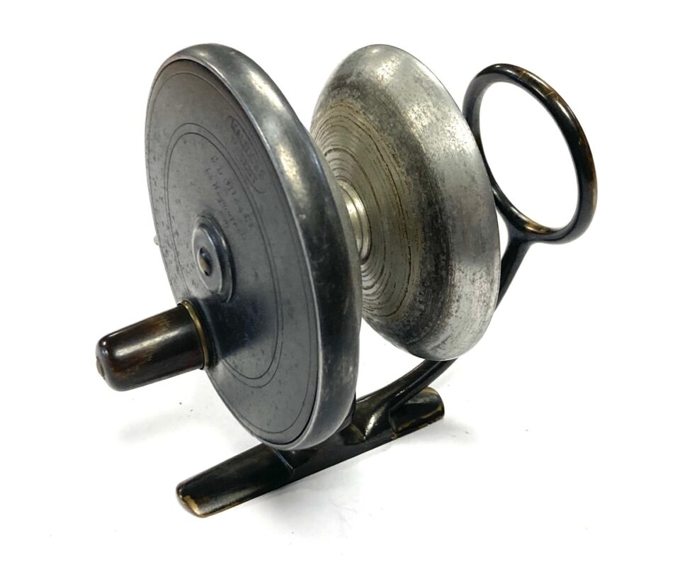 MALLOCH 'G Little' 3.75" Vintage Alloy & Brass Side Caster Reel