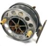 Allcock Aerial 4” diameter Centrepin trotting reel brass side lever check