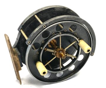 Allcock Aerial 4″ Centrepin Trotting Reel White Handles