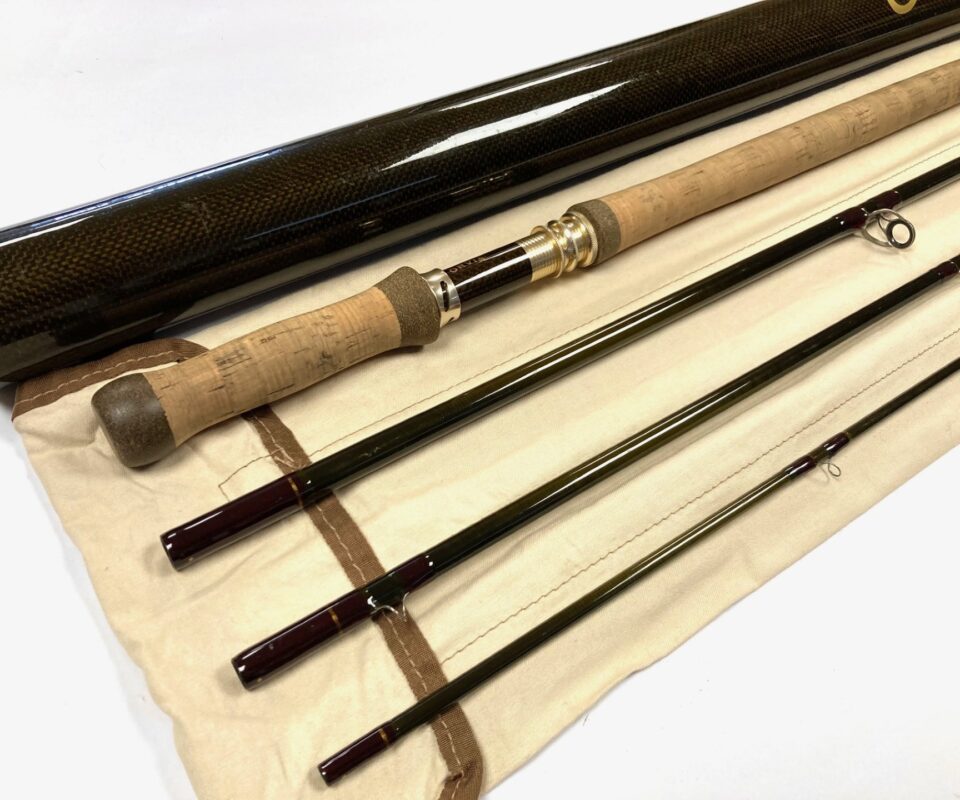 Orvis Helios Spey ZG Tip Flex 14’ Four Piece Carbon Salmon Fly Rod #9 With Bag & Carbon Tube