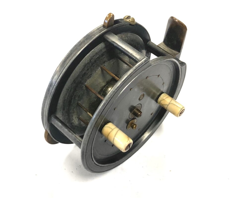 Hardy Silex 4" vintage reel with factory rim cut out