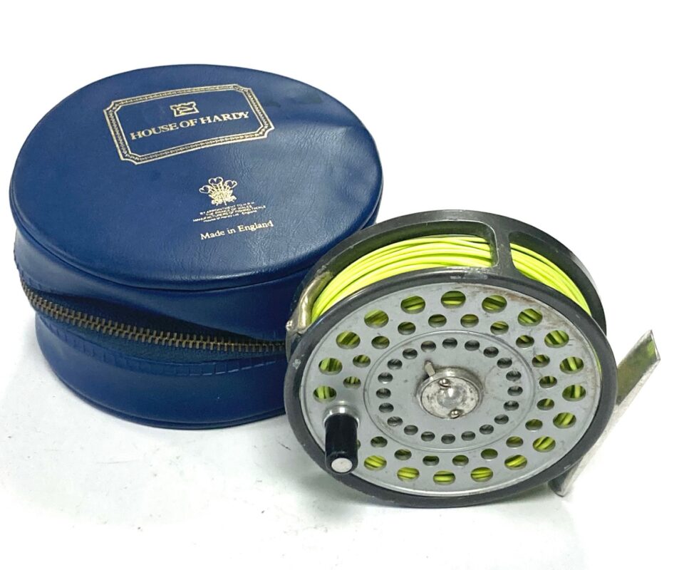 Hardy the Princess 3.5″ vintage alloy trout fly fishing reel with case
