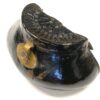 Antique Pot Bellie Leather Creel Circa 1800 EX RARE