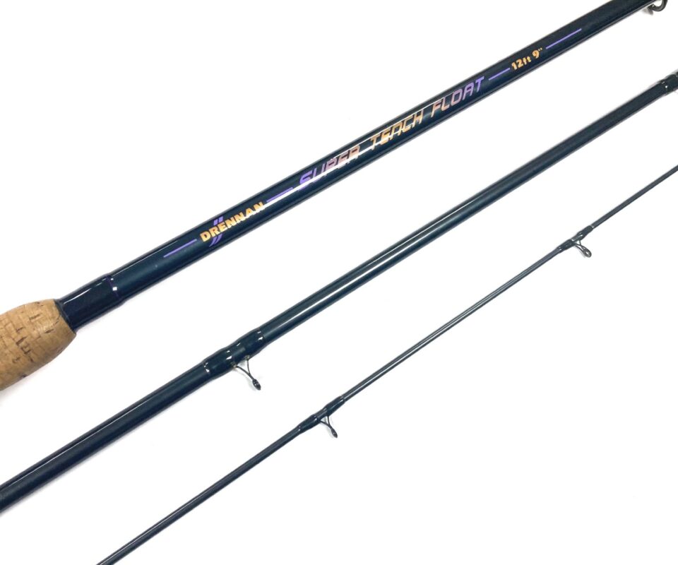 Drennan Super Tench Float 12’9″ three piece carbon rod 2.5-8lb reel lines and bag