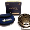 Okuma Aventa 4.5″ centrepin trotting reel with ratchet platinum finish, chub barbel carp fishing