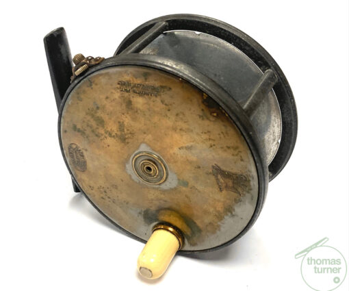Alternative view of Hardy Perfect Brass Faced Vintage 4.25″ Salmon Fly Reel
