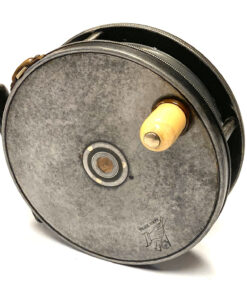 Hardy Perfect 3 7/8" Early Model Trout Fly Reel With Rod In Hand