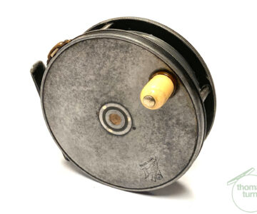 Hardy Perfect 3 7/8" Early Model Trout Fly Reel With Rod In Hand