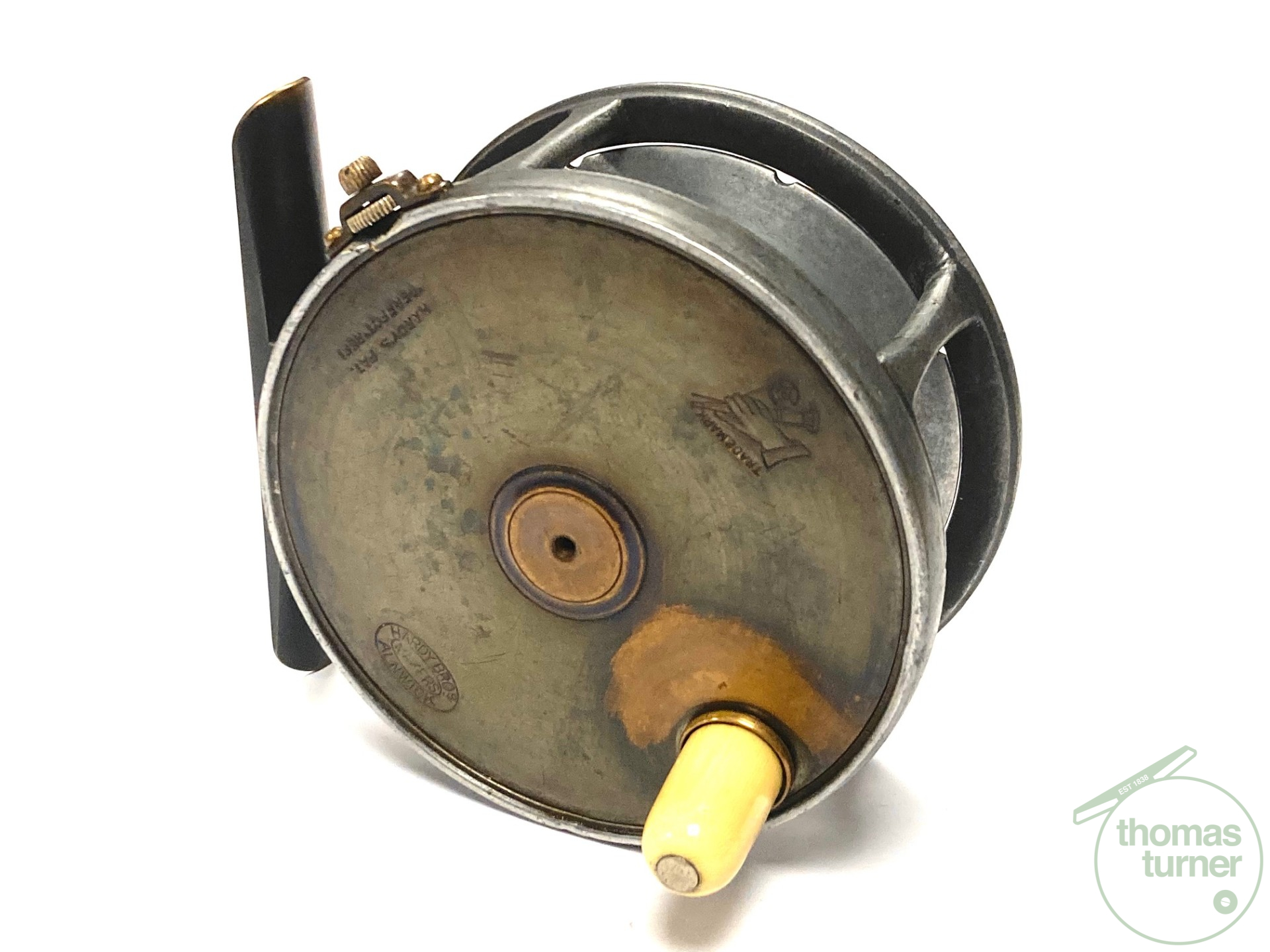 Hardy Perfect Brass Faced Vintage 4″ Salmon Fly Reel Waisted