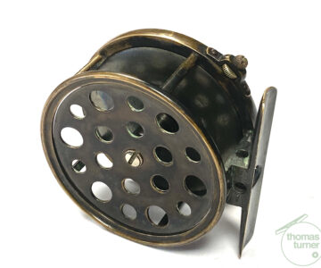 Alternative view of Hardy Perfect 1896 3.5" All Brass Fishing Reel Fine Condition