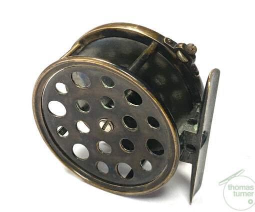 Alternative view of Hardy Perfect 1896 3.5" All Brass Fishing Reel Fine Condition