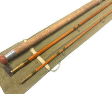 Alternative view of B James & Sons Olympic 3 Piece Green Whipped Fishing Rod Super Condition