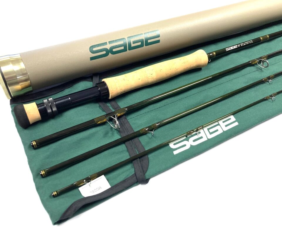 Sage XP Graphite IIIe 10′ 4-piece carbon travel fly rod #9 bag & tube