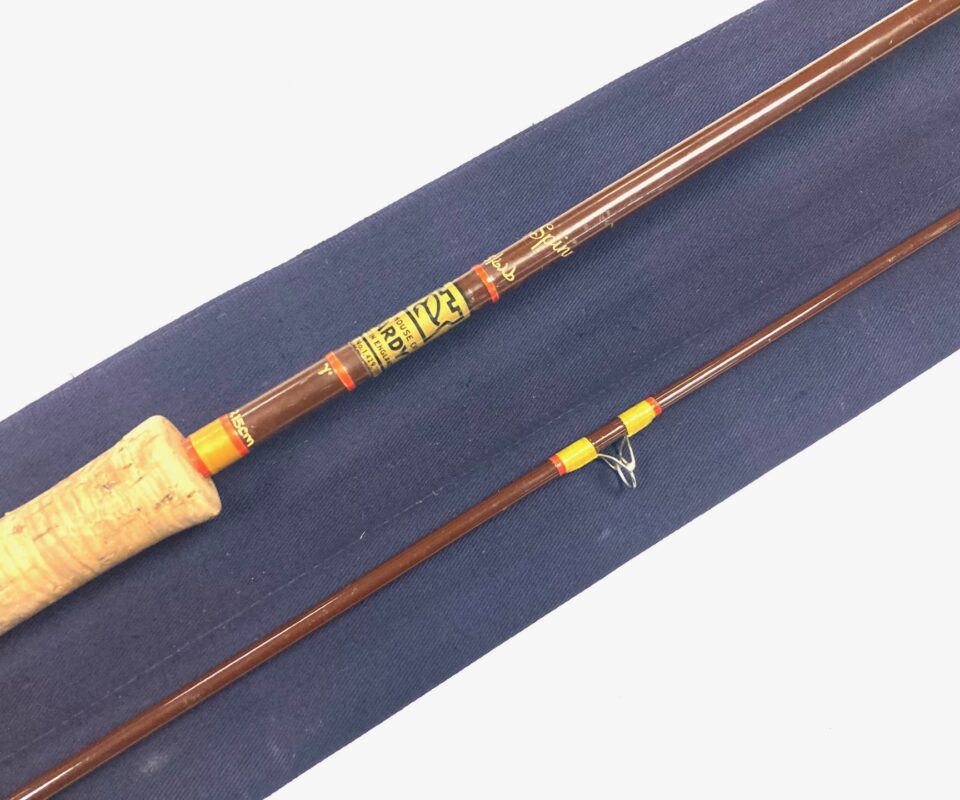 な*び様 HARDY fibalite spinning 7’ rod with Hardy Fibalite Spinning 7' two piece black finish rod, olive