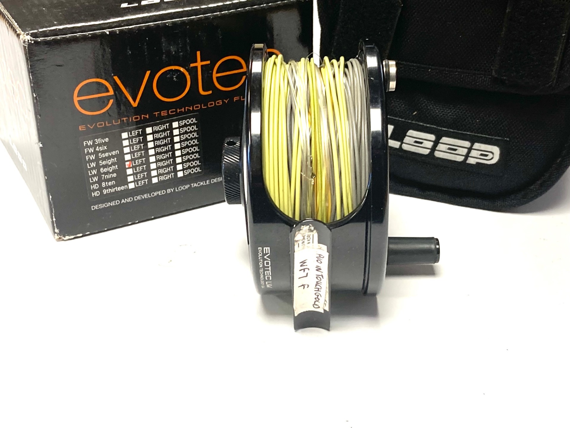 スポーツ LOOP EVOTEC  SPOOL HD9 THIRTEEN Right (9UP818YGw) Loop Evotec HD left hand wind 9/13 with lines & spare spool