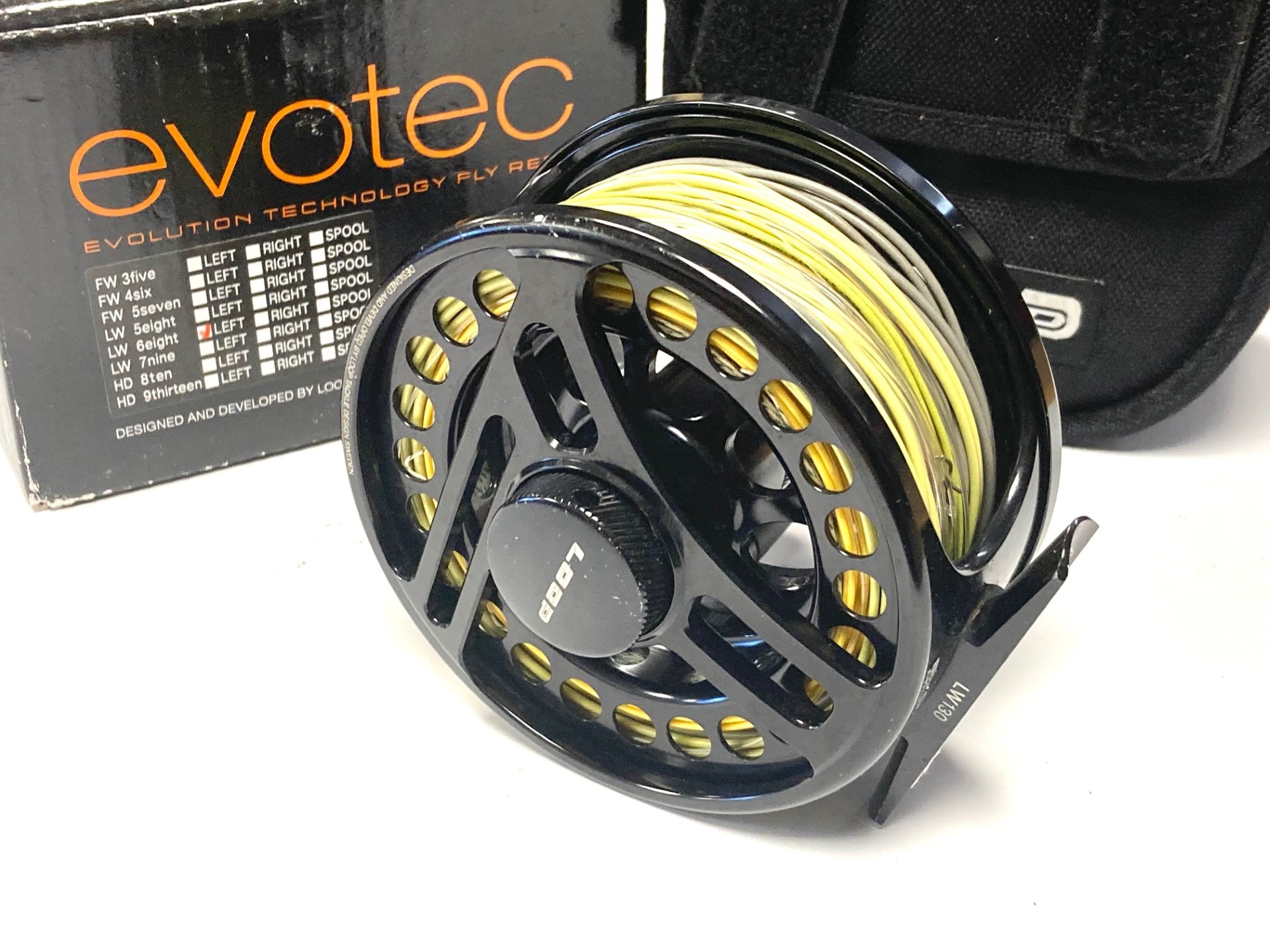 スポーツ LOOP EVOTEC  SPOOL HD9 THIRTEEN Right (9UP818YGw) Loop Evotec HD left hand wind 9/13 with lines & spare spool