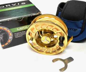 Orvis Mirage V Gold Salmon Fly Reel Line #8-10 With Pouch, Line & Box
