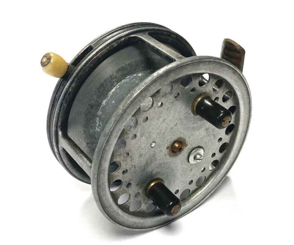 Alternative view of Hardy Super Silex 3 3/4″ EXTRA WIDE Casting Reel Rare