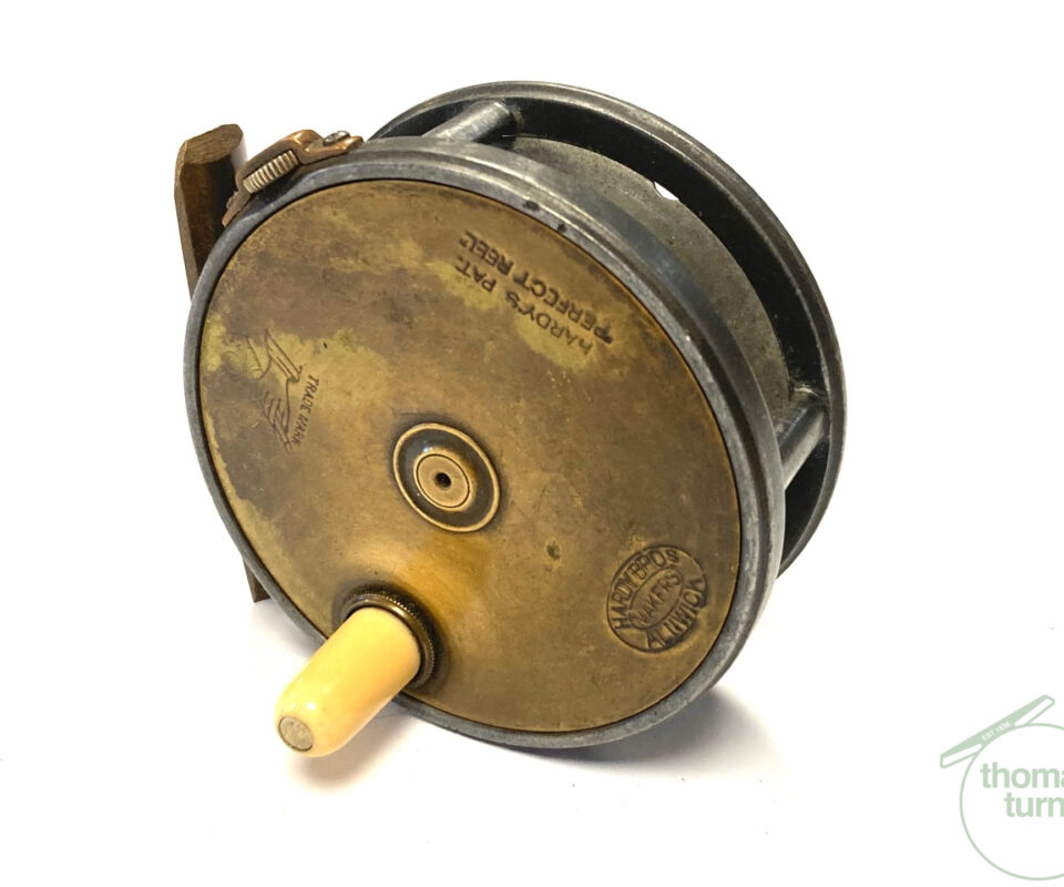 Hardy Perfect 3 1/16th Brass Face Narrow Drum Trout Fly Reel