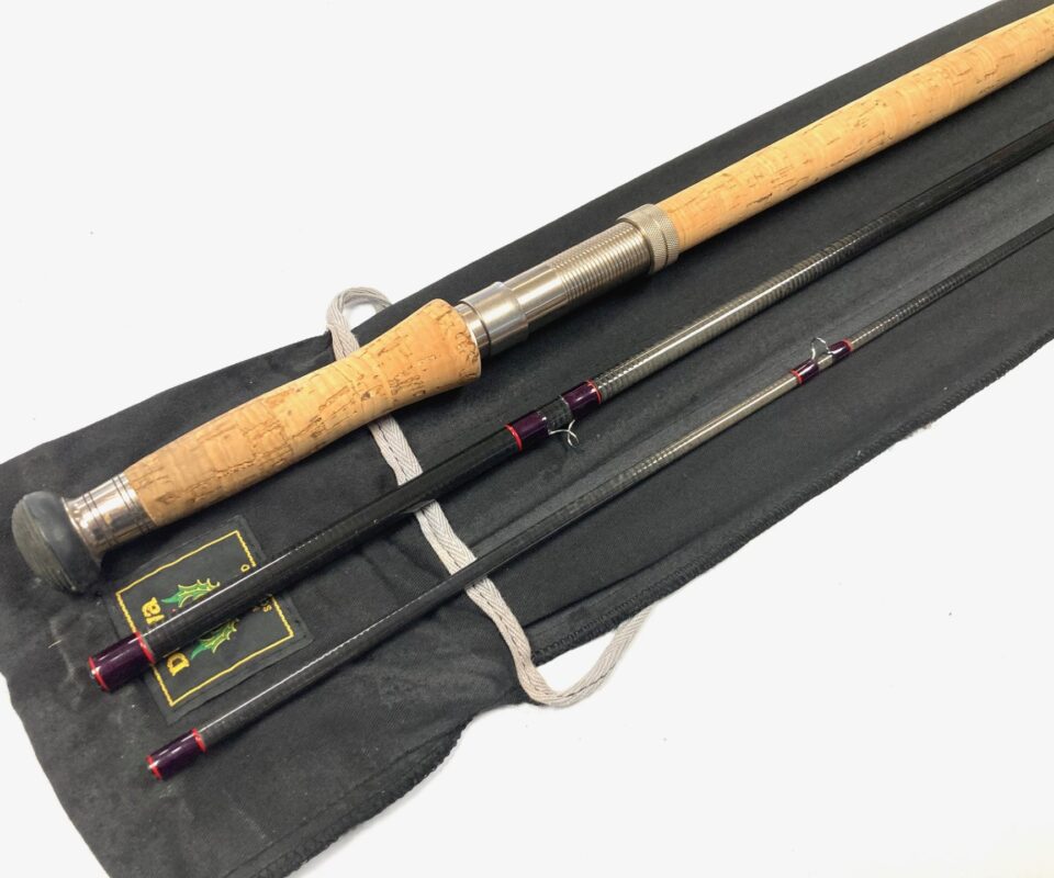 Daiwa Whisker Salmon Fly MKII 13′ 3 Piece Carbon Rod #8 -10 With Bag