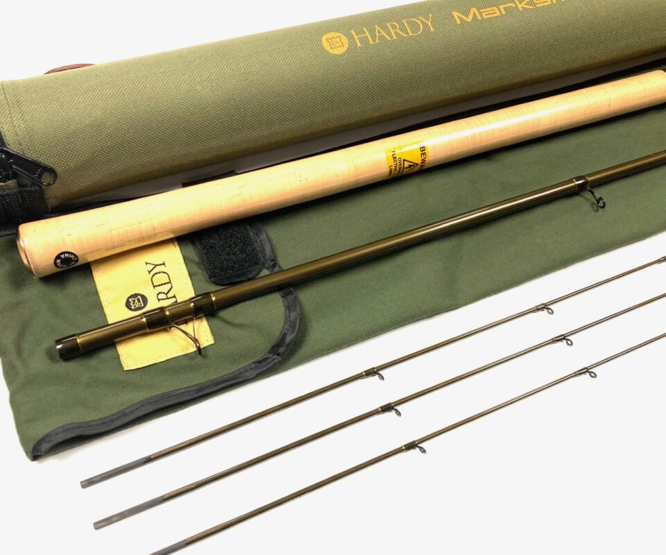Hardy Marksman Supero Bomb Rod 10′ Two Piece With 3 Carbon Tips With Bag & Tube MINT