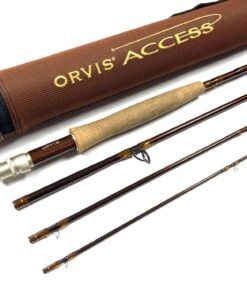 Orvis Access Tip Flex 9’ Four Piece Carbon Travel Trout Fly Rod #6 With Tube