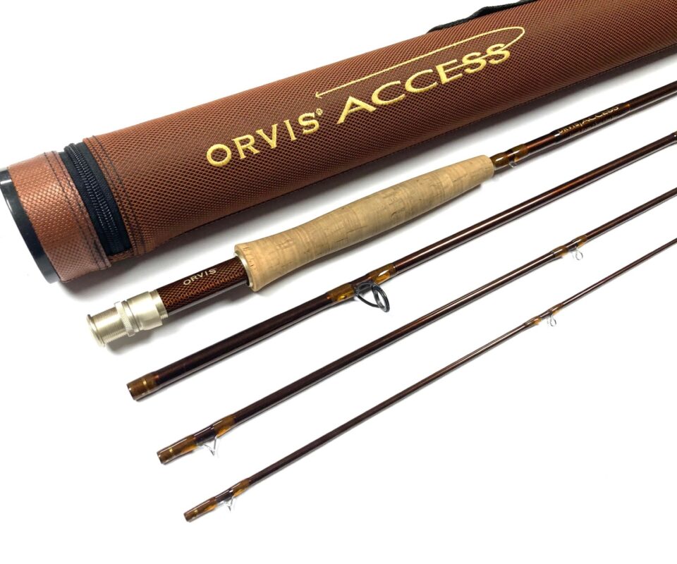 Orvis Access Tip Flex 9' Four Piece Carbon Travel Trout Fly Rod #6