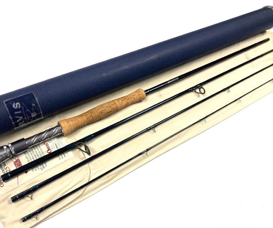 Orvis T3 9′ 4 Piece Graphite Travel Trout Fly Rod #9 bag & Alloy Tube