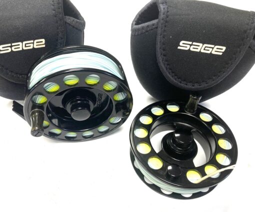 Sage 3400D Trout Fly Reel With Spare Spool, Hardy Lines & Pouch Fine Condition