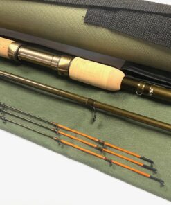 Hardy Marksman Supero Bomb Rod 10′ Two Piece With 3 Carbon Tips With Bag & Tube MINT
