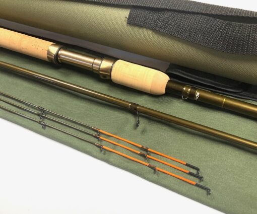 Hardy Marksman Supero Bomb Rod 10′ Two Piece With 3 Carbon Tips With Bag & Tube MINT