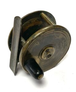Hardy 2 1/4″ Brass Birmingham Reel Hardy Oval Logo 1880 Smallest Size