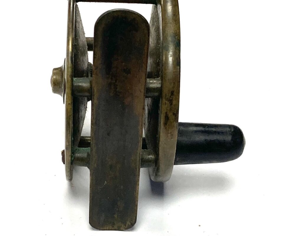 Alternative view of Hardy 2 1/4″ Brass Birmingham Reel Hardy Oval Logo 1880 Smallest Size